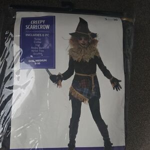 Creepy Scarecrow Kids Costume - Brown and Black